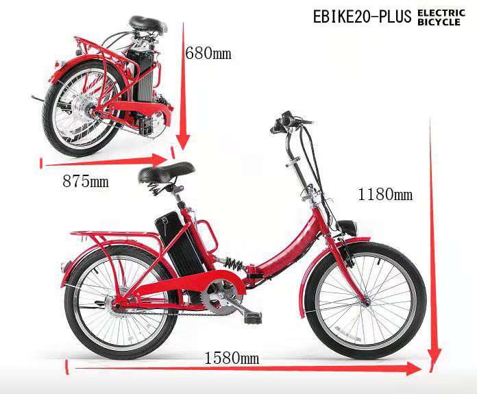 フル電動 モベット自転車E-BIKE20_PLUSーL版☆６段変速-モペット電動